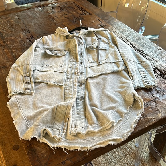 Free People Denim Duster size xs - Picture 6 of 9
